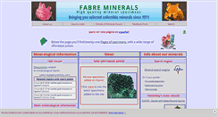 Desktop Screenshot of fabreminerals.com